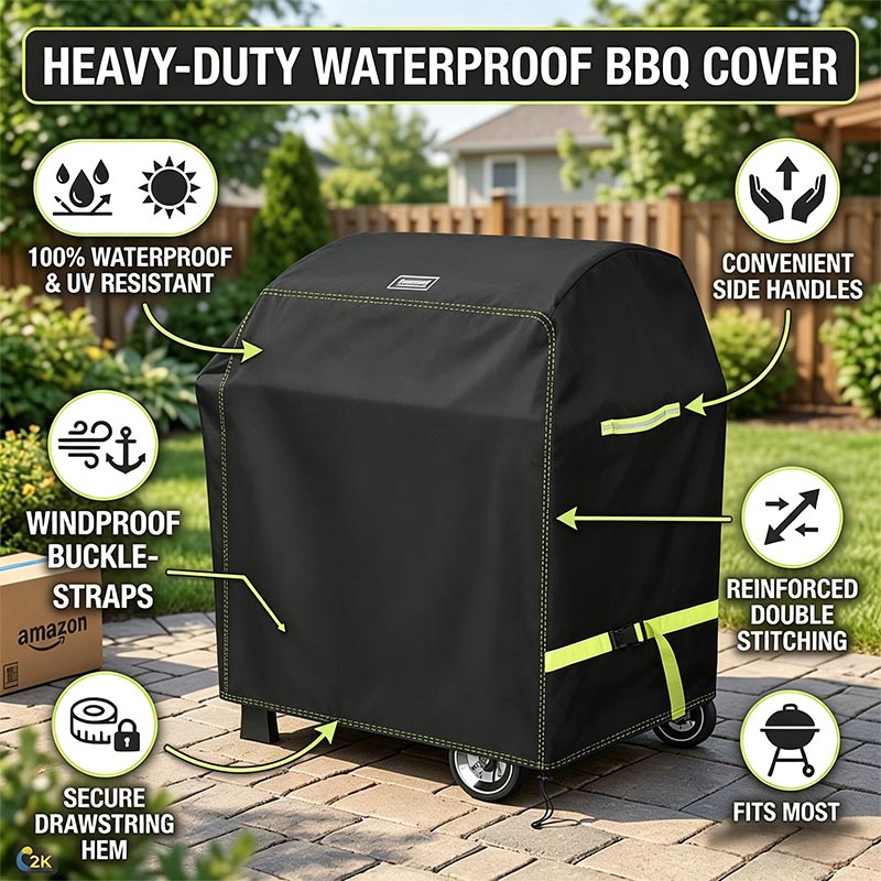 420D Outdoor Barbecue Cover, M - Commercial Kitchen Vent Hood ulasan dan harga