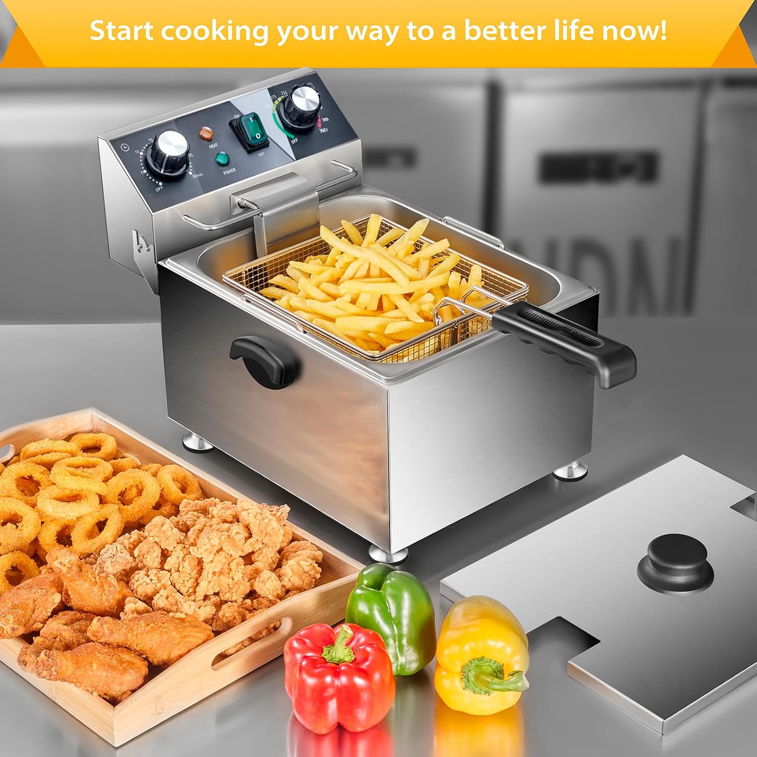 ^Electric Deep Fryer - 13L 13. - Deep Fryer Commercial ulasan dan harga
