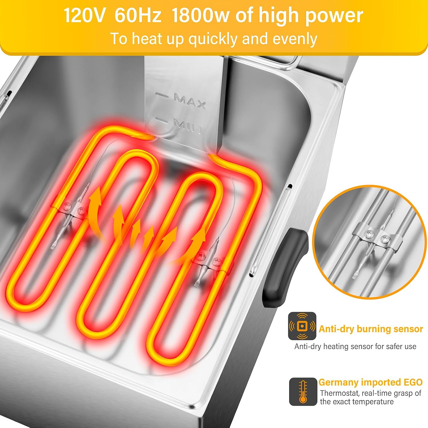 ^Electric Deep Fryer - 13L 13. - Deep Fryer Commercial ulasan dan harga