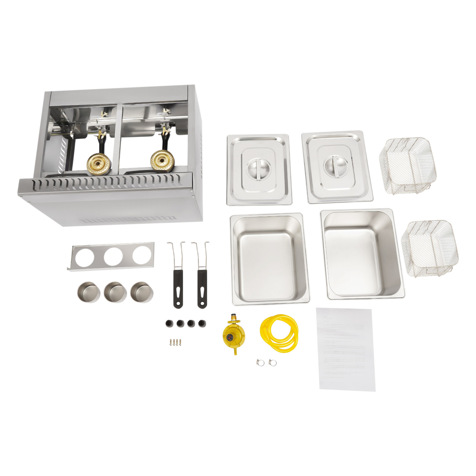 Commercial Dual Tank Deep Frye - Deep Fryer Commercial ulasan dan harga