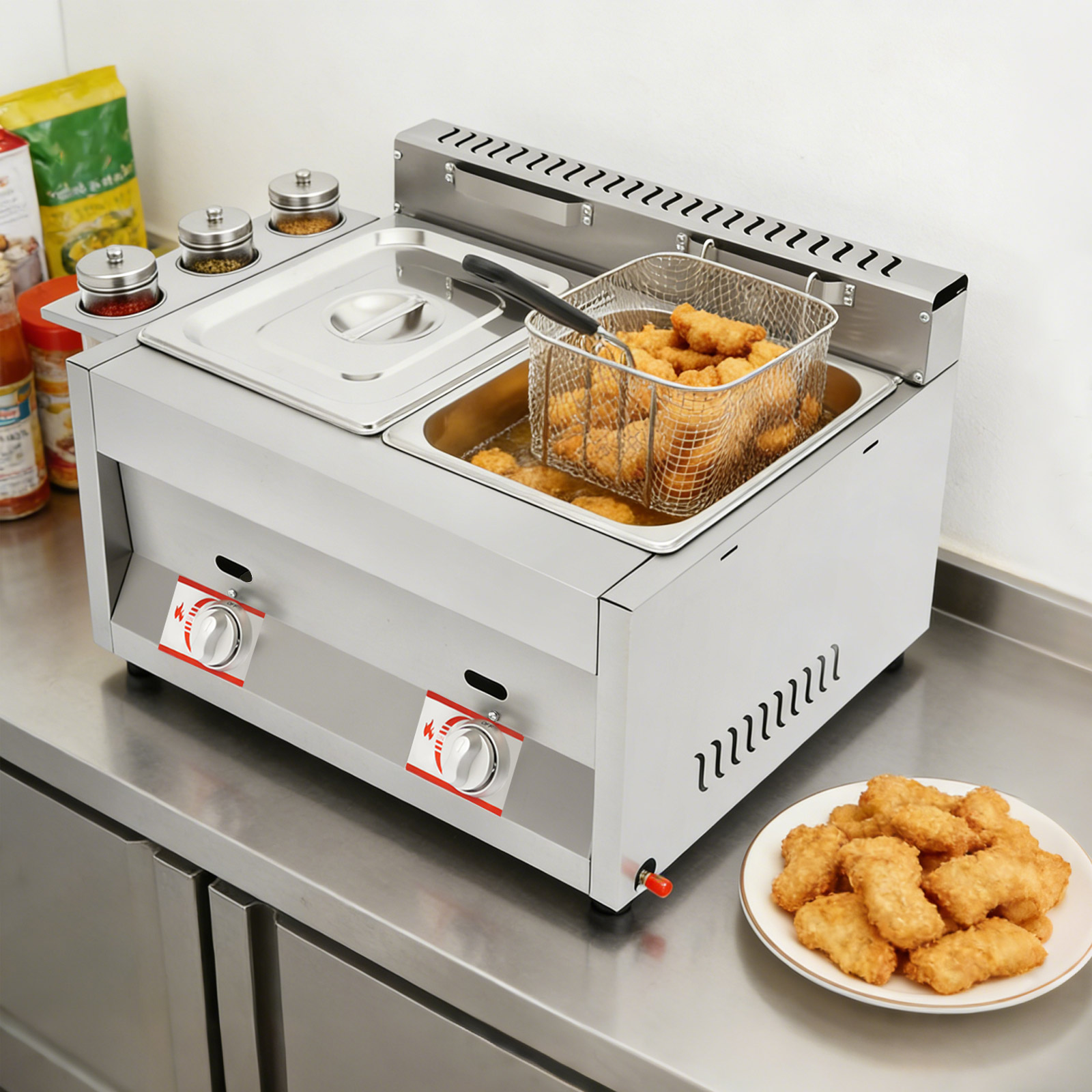 Commercial Dual Tank Deep Frye - Deep Fryer Commercial ulasan dan harga