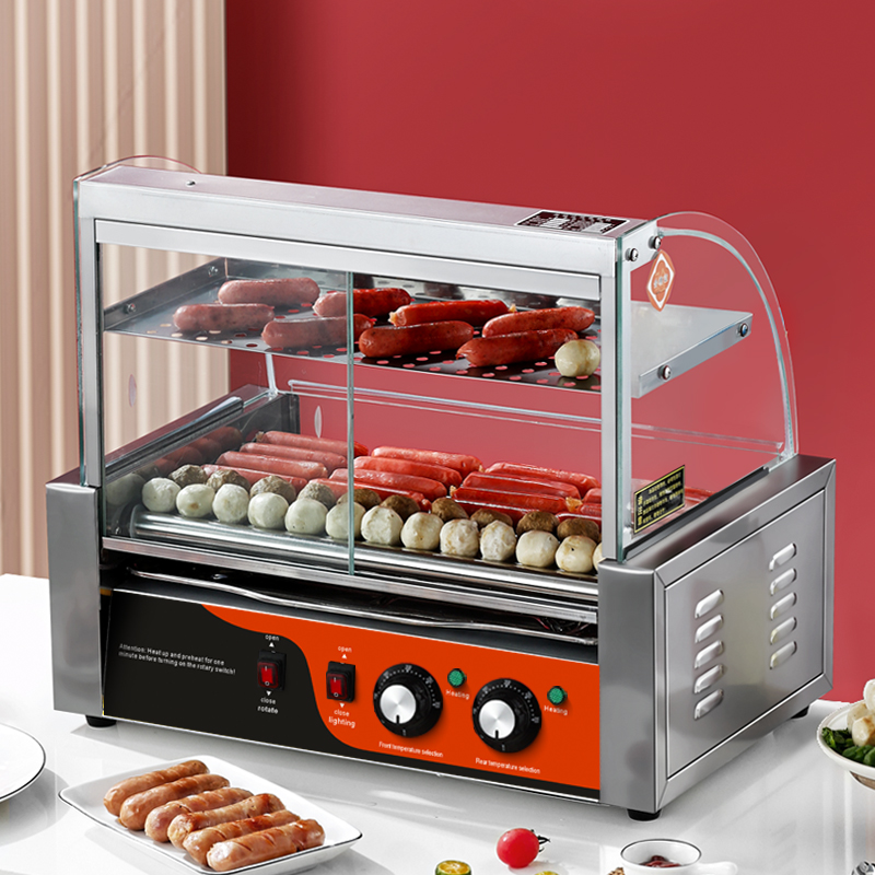 Electric Stainless Steel Hot D - Hot Dog Roller Grill ulasan dan harga