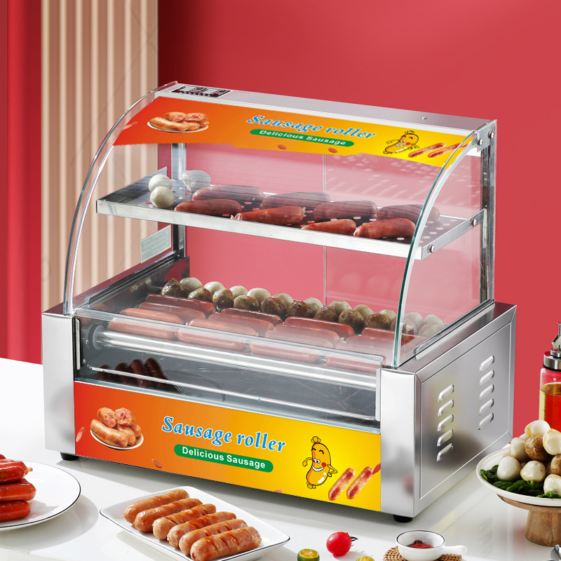 Electric Stainless Steel Hot D - Hot Dog Roller Grill ulasan dan harga