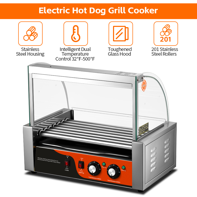 Electric Stainless Steel Hot D - Hot Dog Roller Grill ulasan dan harga