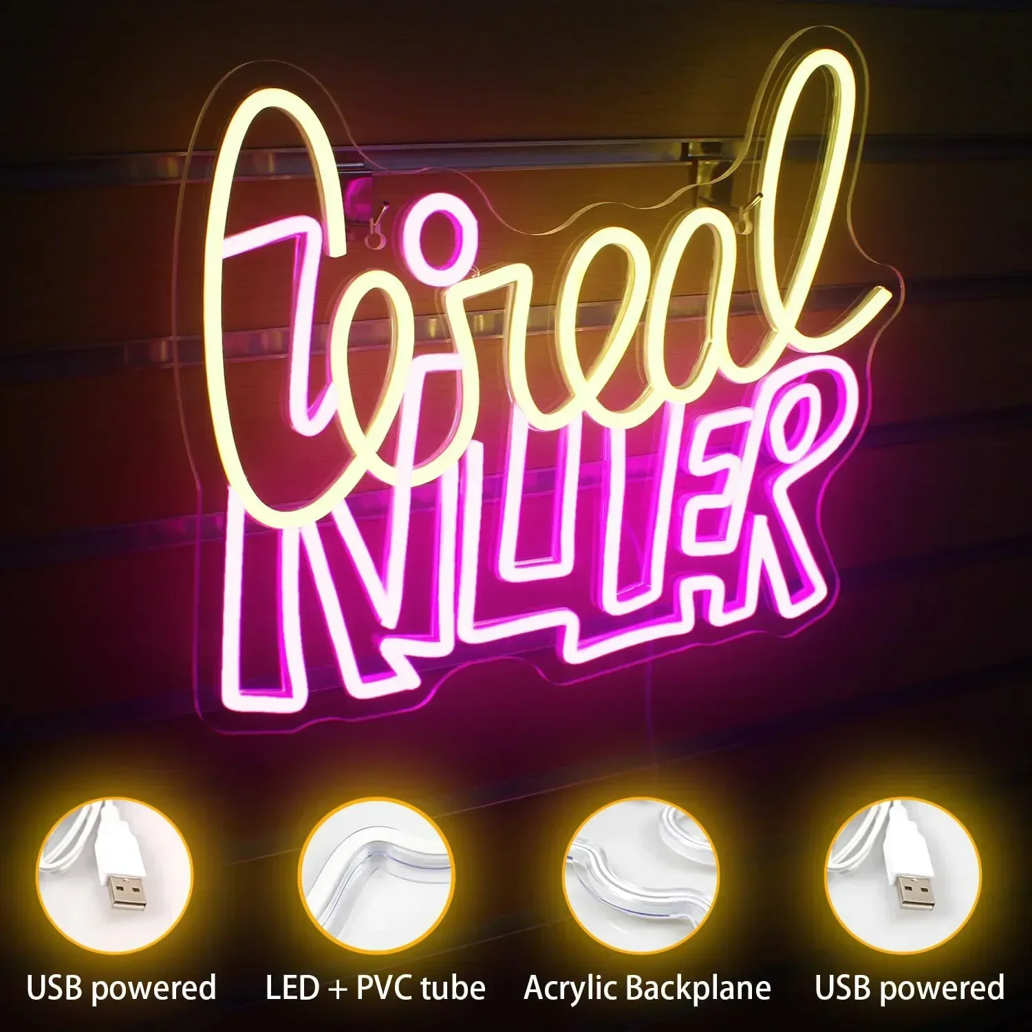 Cereal Killer Neon Sign LED Wa - Commercial Kitchen Quotes ulasan dan harga