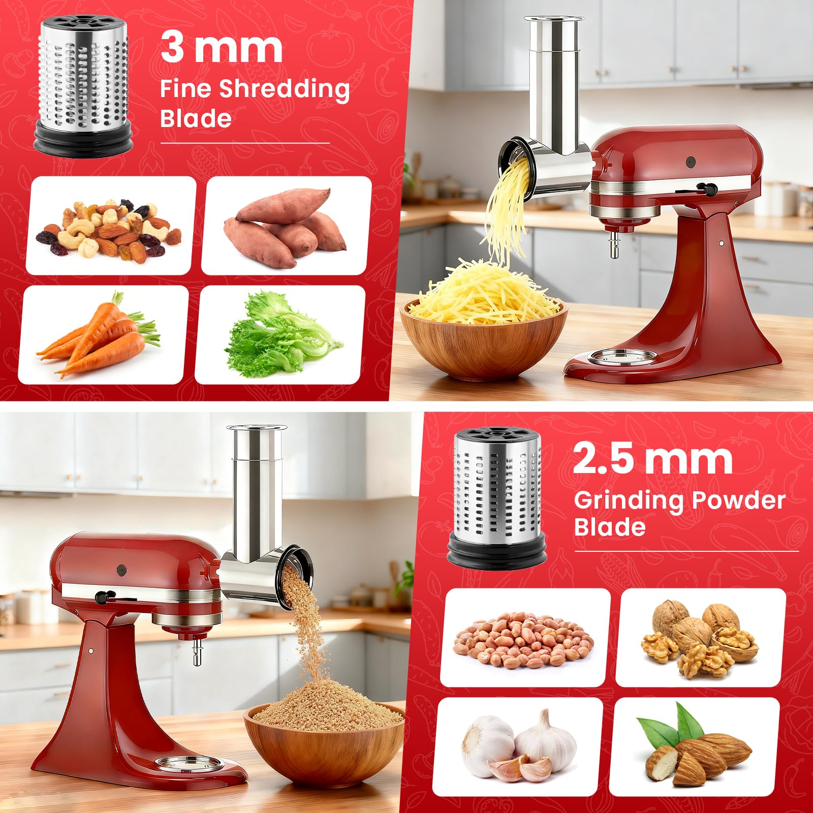 Stainless Steel Slicer Shredde - Commercial Kitchen Juicer ulasan dan harga