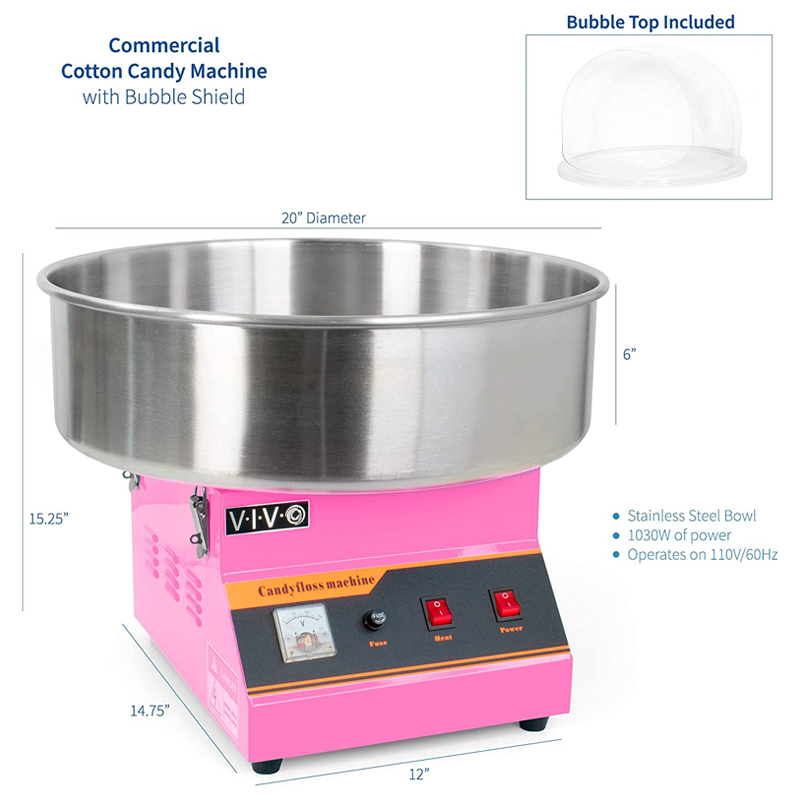 New Electric Mini Cotton Candy - Candy Floss Machine Commercial ulasan dan harga