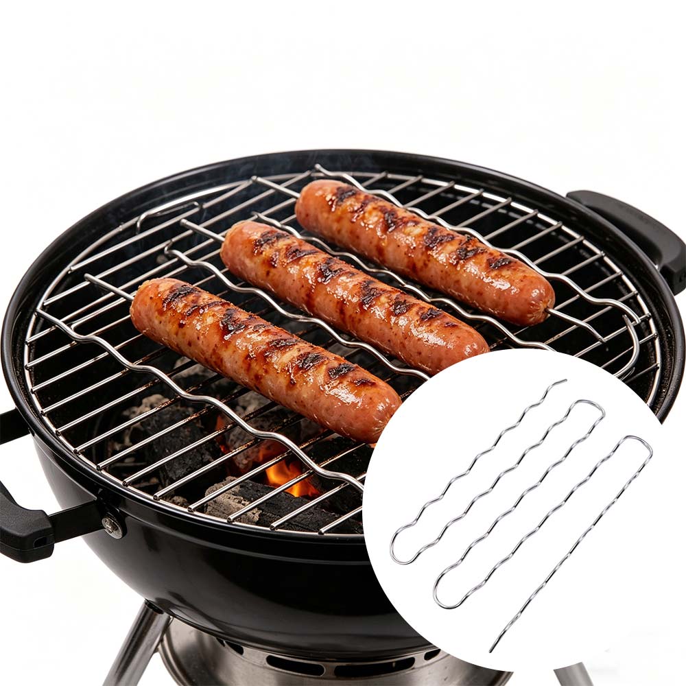 Stainless Steel BBQ Sausage Ro - Hot Dog Roller Grill ulasan dan harga