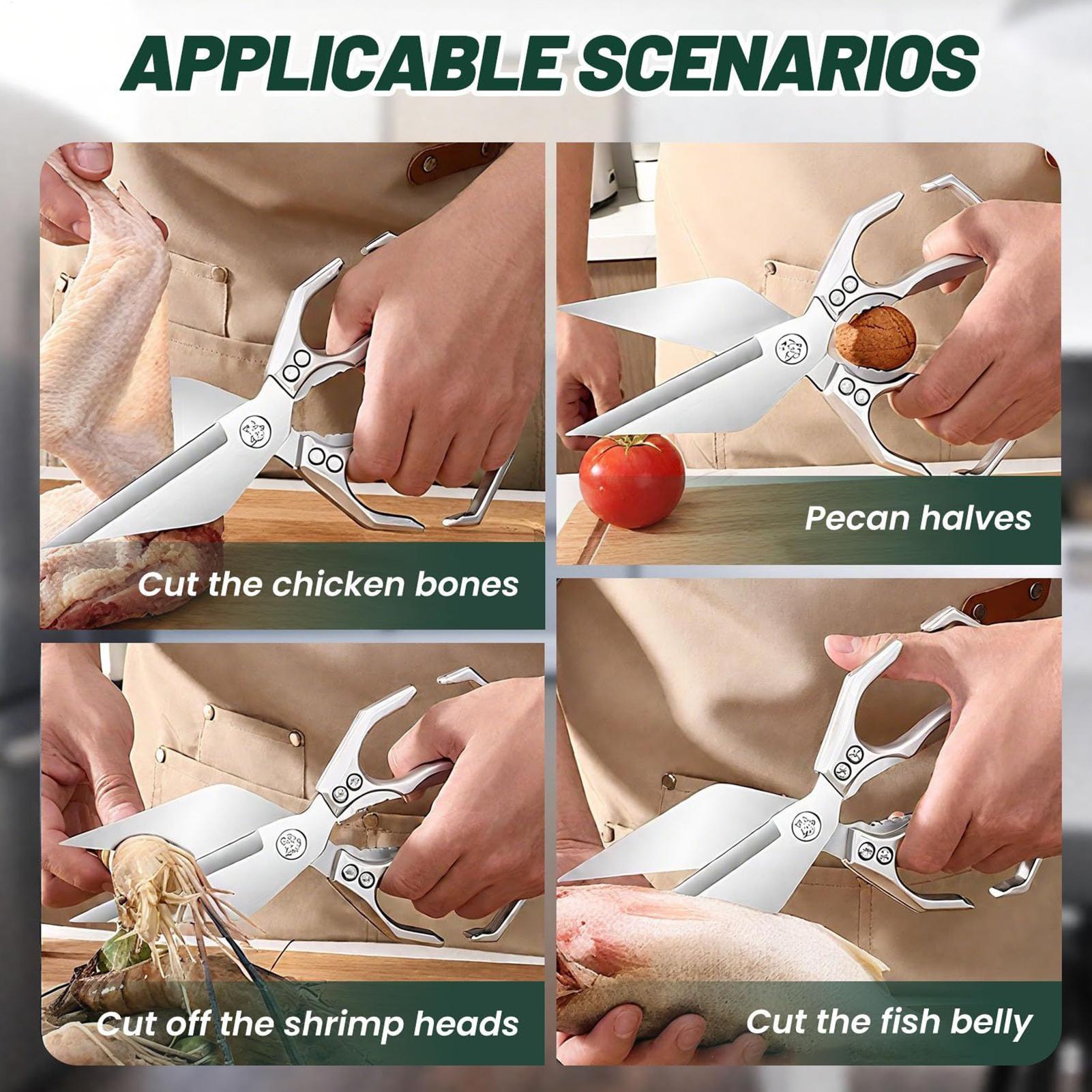 Stainless Steel Kitchen Shears - Commercial Kitchen Accessories ulasan dan harga