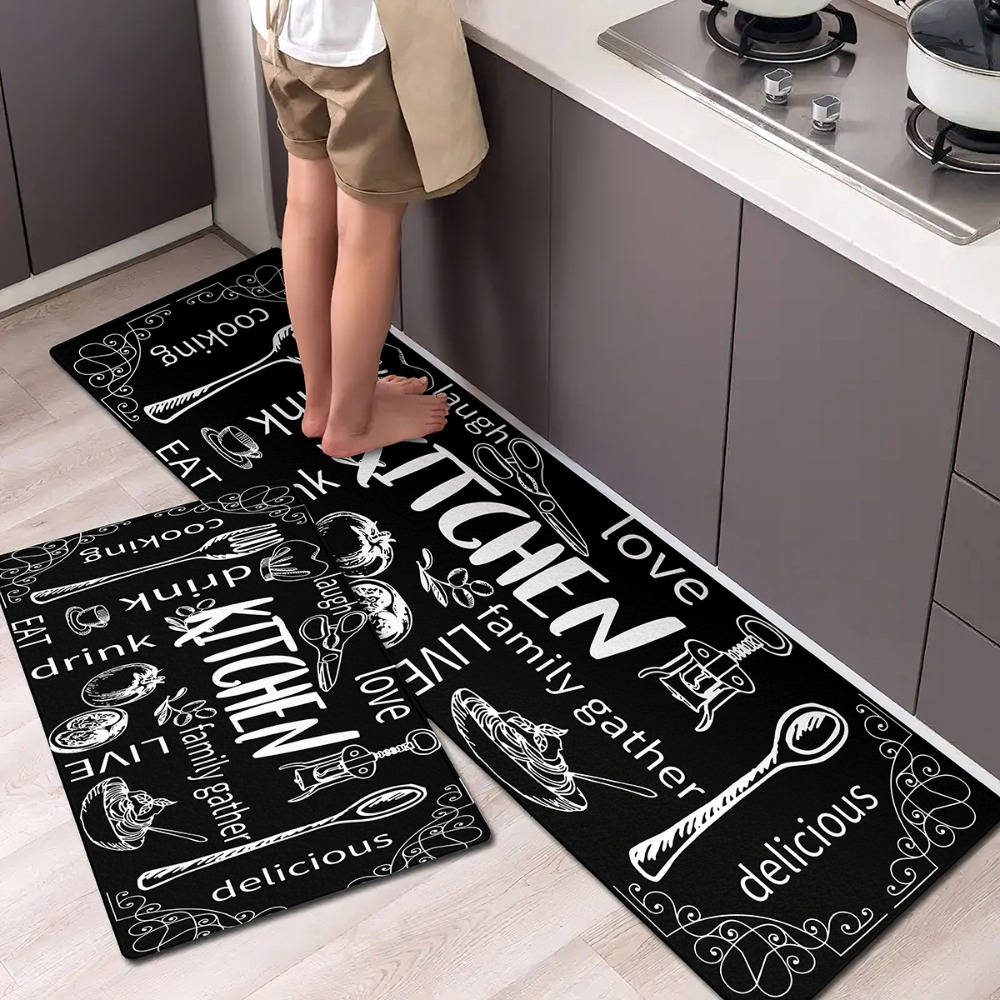 2PC Kitchen Life Quote Carpet  - Commercial Kitchen Quotes ulasan dan harga