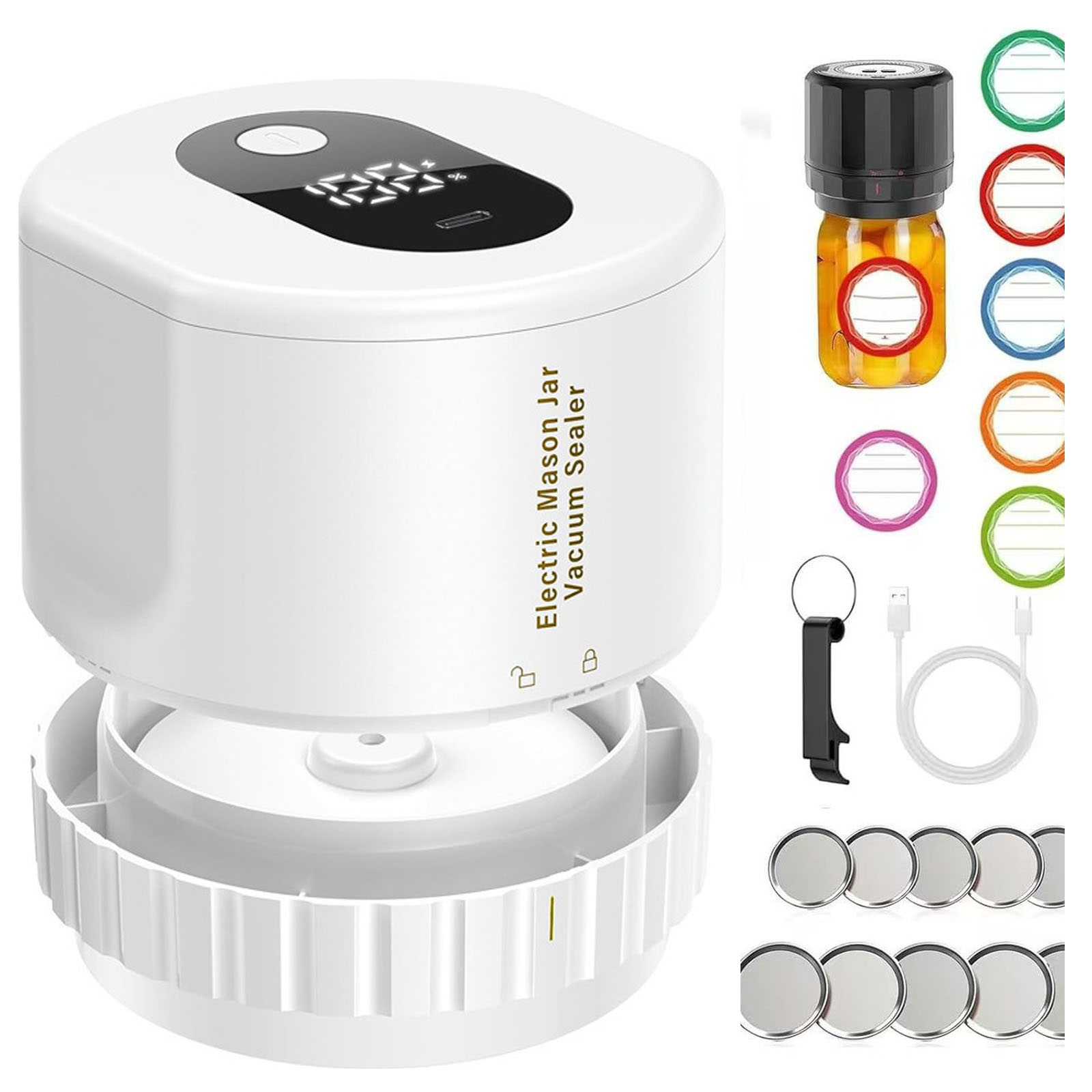 Mason Jar Vacuum Sealer for Wi - Vacuum Sealer ulasan dan harga