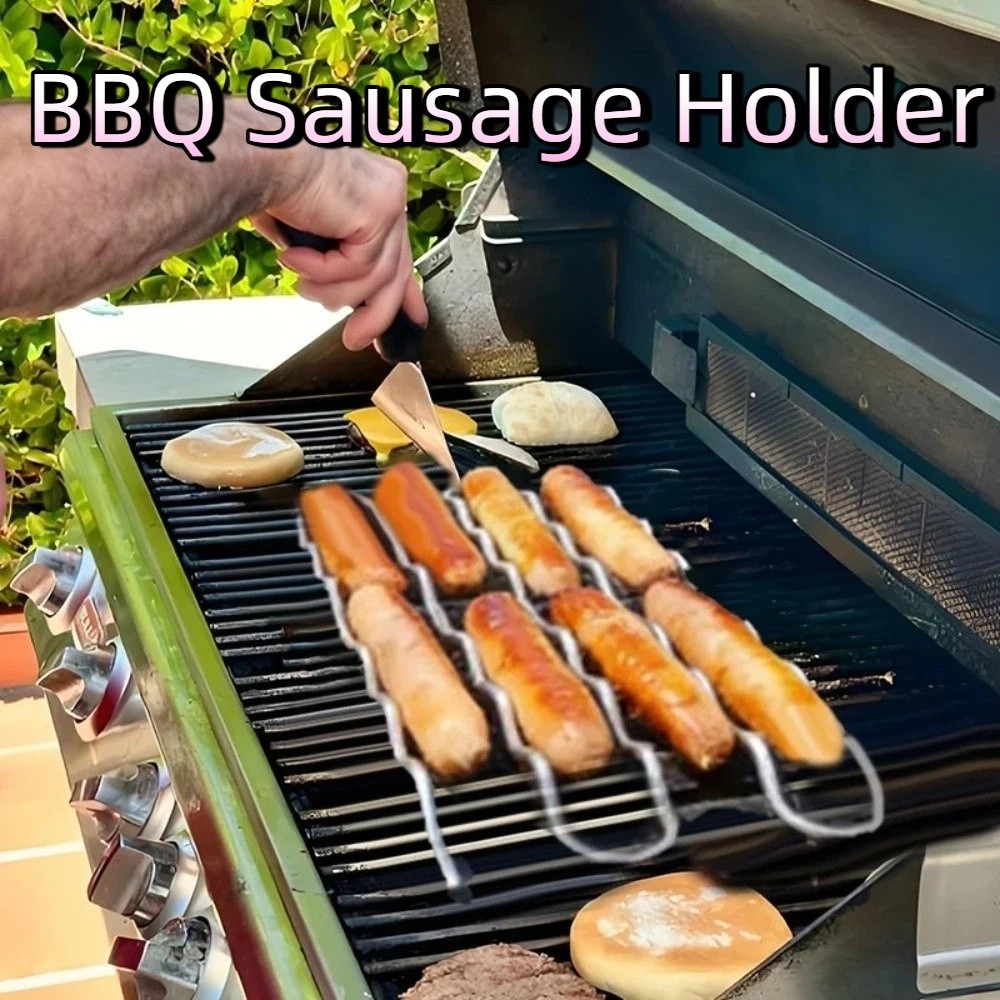 Stainless Steel BBQ Sausage Ro - Hot Dog Roller Grill ulasan dan harga