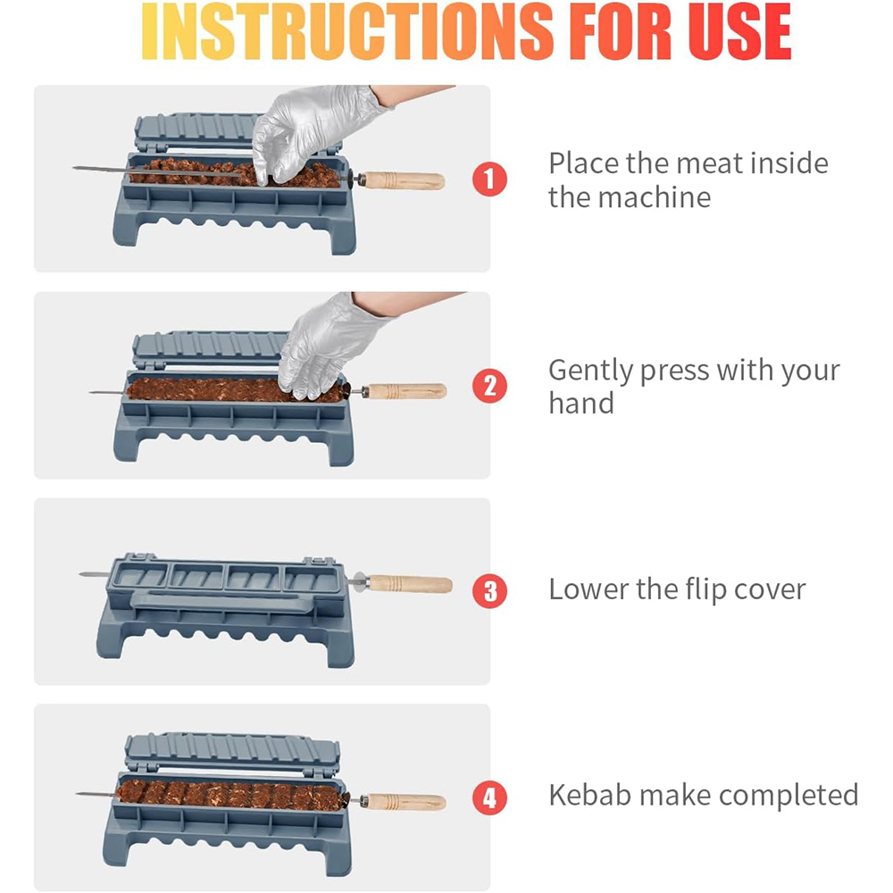 LMETJMA Large Kebab Maker Pres - Hot Dog Roller Grill ulasan dan harga
