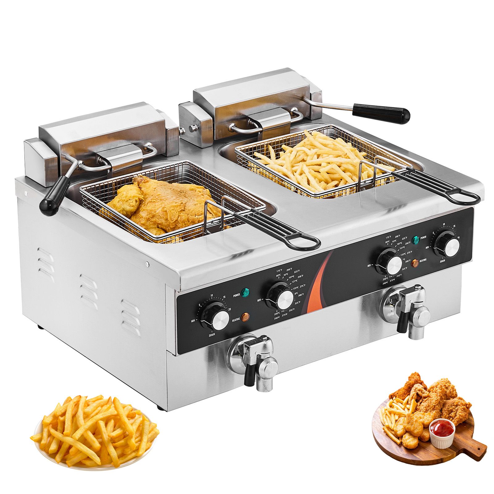 Commercial Deep Fryer 3500W, D - Deep Fryer Commercial ulasan dan harga
